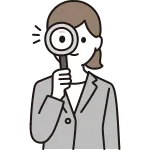 Woman With Magnifying Glass SVG Icon